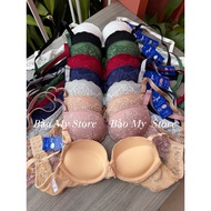 091 - Boya Lace Bra with Thick Foam Super Push Up and Cleat Size (32/A70-38/B85) 091