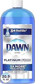 Dawn Dish Soap, Direct Foam Dishwashing Foam, Refill, Fresh Rapids Scent, 30.9 Fluid Oz (pack of 6)