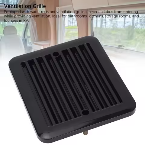 RV Side Ventilation Grille RV Side Vent Grille Water Resistant Fade Proof ABS 140 X 130mm for Camper