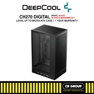 DEEPCOOL CH270 DIGITAL / CH270 DIGITAL WH PC Case - Black/White (1Yr Warranty)