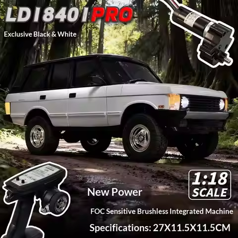 1/18 RC Car Rc Crawler LD18401Pro Brushless Full Metal Driveshaft Proportional Steering Realistic Li