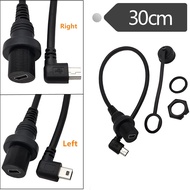 【CW】 Elbow waterproof cable car yacht motorcycle dashboard Mini 5P extension cable data charging bus 0.3M