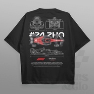 Cars and Clo - Oversized - F1 Alfa Romeo Blueprint T-Shirt
