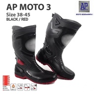 AP Moto 3 Boots | Black Biker Boots