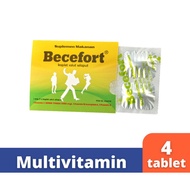 Becefort strip (vitamin C 500 mg + B complex + Vitamin E) Vitamin C Vitamin B Complex