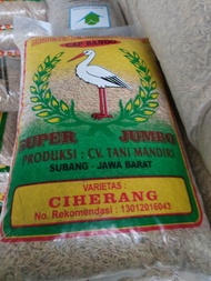 Benih Padi Unggul Bersertifikat Label Ungu Ciherang Jumbo 5 kg