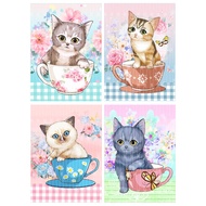 Cat Print Fabric C18