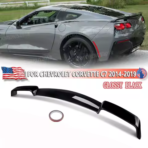 Fit For Chevrolet Corvette C7 Z06 Stingray Rear Tail Wings 2014-2019 C8 Z51 Style Rear Spoiler Wings