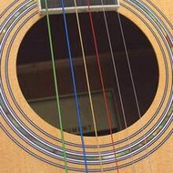 1 Set/6PCS Rainbow Colored Steel Strings For 6 String Guitar, Colorful Guitar Strings, Acoustic Guit