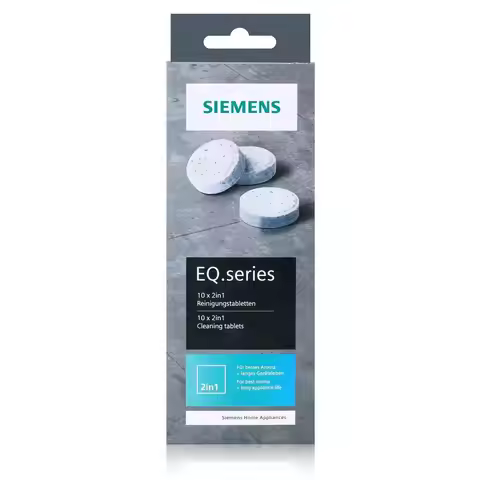 Siemens TZ80001A 10 PCs Cleaning Tablets Fits coffee EQ Series Full vending machines