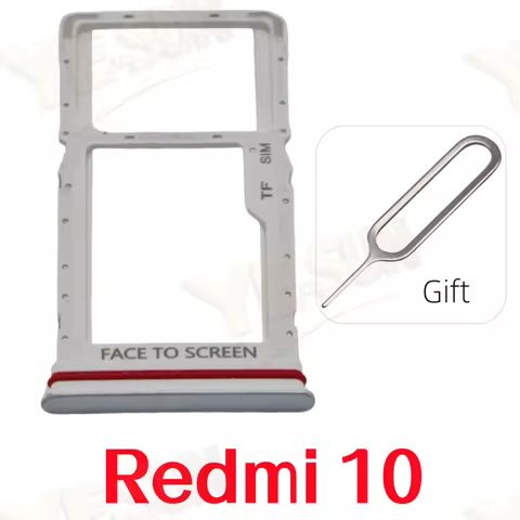 Sim Card Tray For Xiaomi Redmi 10 Sim Tray Card Slot SIM Card Reader AdapterRepair Parts