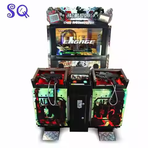 Arcade Razing Storm 2Player Shooting Simulator Kit Video Coin Operated Gun Games Machines DIY For En