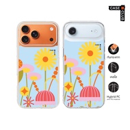 CaseClub Iphone Case Phone Geometric Flower Clear Pattern For i17 Pro Max/i17 Pro/i Air/i17