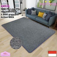 Karpet permadani polos alas lantai ruang tamu bulu kamar tidur minimalis 160 cm x 210 cm - NMs