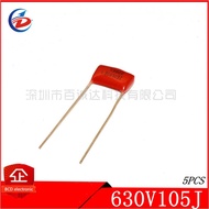 5PCS CBB22 capacitor 630V 105J 1UF P20 105J630V