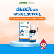 Kẽm Novocare Novozinc Plus bổ sung kẽm hữu cơ cho bé biếng ăn hỗ trợ tăng đề kháng thơm ngon