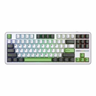 WIRELESS KEYBOARD (คีย์บอร์ดไร้สาย) AULA F87 GRAY SWITCH RGB EN/TH