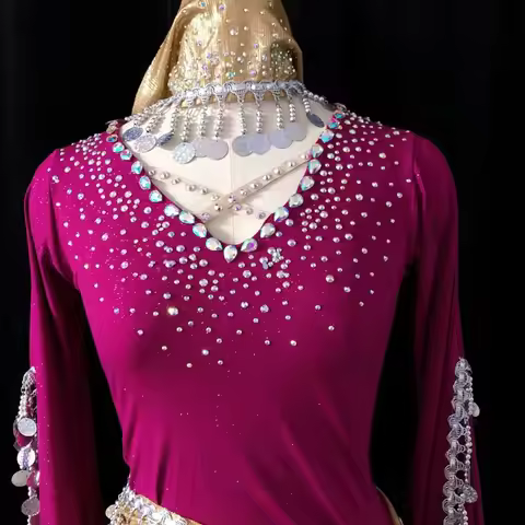 belly dance costume folk robe balady shabby saidi watch performance costume customization indian clo