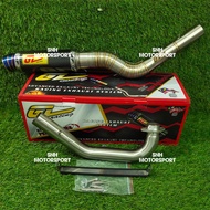 GL RACING OPEN EXHAUST CARBON TEMBAK BULAN35MM 42MM FOR Y15ZR