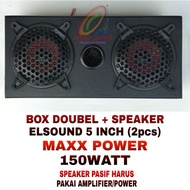 Paket Combo Speaker Elsound 5 inch & Box 5 Double