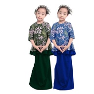 Baju Raya 2pcs Set 9174 Baju Kurung Budak Perempuan Girls Fashion Baju Budak Perempuan