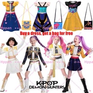 MGrole Girls Princess Dress KPOP Demon Hunters Cosplay Costume Rumi Mira Zoey Anime Outfit for Kids 