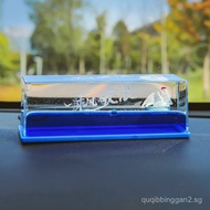 Car Interior Accessories Cruise Ship Fluid Drift Bottle Car Ornament Never Sinking Black Pearl Pirat