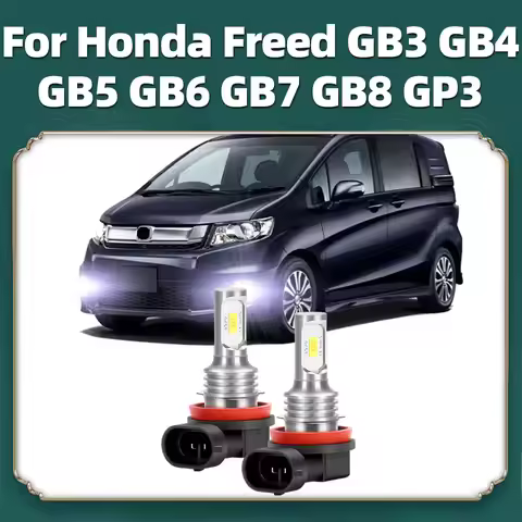 2Pcs Led Car Fog Lamp For Honda Freed GB3 GB4 GB5 GB6 GB7 GB8 GP3 LED Front Fog Light Bulb Canbus No