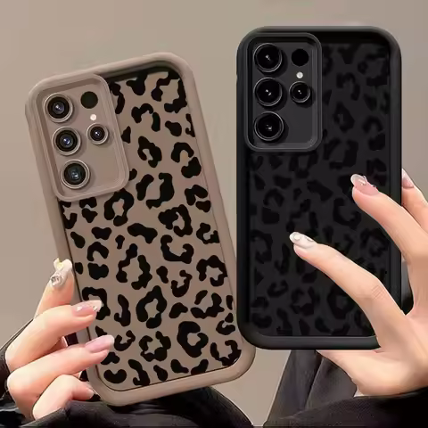 For Infinix Hot 50 50i 40i 40 Pro 30 9 10 11 Play Leopard Pattern Phone Case Infinix Note 40 Pro Plu