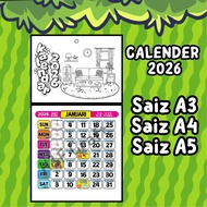 Wall Kalender 2026 Kalender Kuda Planner Kalender