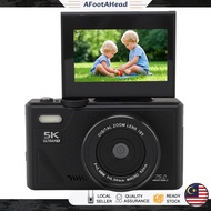 5K Digital Camera 75MP Anti-Shake with Flip Screen 18X Auto Zoom Portable Selfile Camera 5K HD Video