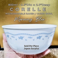 800ml CORELLE USA MORNING BLUE MICROWAVABLE RAMEN / CURRY BOWL 1PC • Japan Surplus