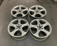 【小茵中古物流區】賓士原廠 BENZ 18吋 5X112 7.5J ET44 / 8.5J ET56 前後配 極新 銀