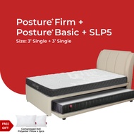 [FULL SET PULL OUT BED] Goodnite SLP5 Super Single Top +Single Bottom Pull Out Bed Frame + 3.5 Postu