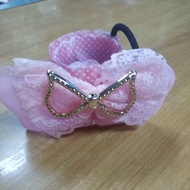Bow A1 Hair Tie Pink