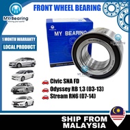 MWB-3047 ABS Front Wheel Bearing Depan 44300-SDA-A51 Civic SNA FD, FC TEA, Odyssey RB1/3, Stream RN6