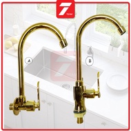 GOLD Kitchen Sink Faucet Wall Sink Water Tap