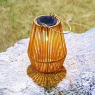 Solar Lanterns for Outside- Outdoor Boho Style Wicker Lights Hanging Rattan Decorations for Patio La