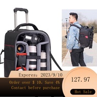 Camera Bag Pull Rod for Trolley Case Camera Bag Camera Bag Box Large Capacity Camera Bag Backpack Solid IQBT
