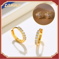 ทองคำ 99.99% ทองแท้ๆทั้งเส้น ทอง แท้ หลุด จำนำ k-gold ต่างหูประดับเพชร ตางหูผู้หญิง