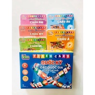 Set OF LEARNING CARDS OF FLAGS OF THE WORLD