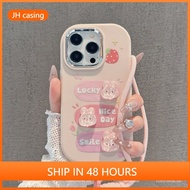Cute Rabbit Case Xiaomi Redmi 9 10 10C 12 13 Note 11 12 13 Pro Anti-Fall 3D Creative Soft Silicone S
