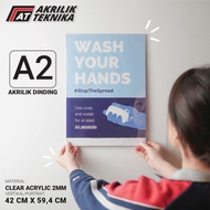 ACRYLIC BROCHURE HOLDER ACRYLIC STICK/ ACRYLIC SIGN HOLDER A2 PLACE