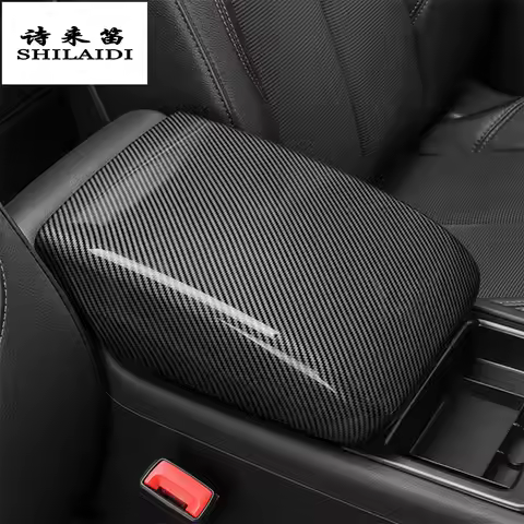 Car Styling For Audi Q5L Q5 FY 2018-2024 Control armrest Rear Air Condition Outlet Vent Carbon fiber