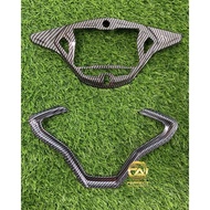 NVX V1 V2 METER COVER TINTED TITANIUM FRAME CASE CARBON AEROX 155