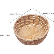 5pcs Bakul Buah Buluh Bakul Rotan Hamper Penyimpanan Rotan s s Roti Anyaman Buluh Dulang Buah Kosong