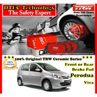 Perodua Viva TRW DTEC Ceramic Brake Pad Front Pair Specialist