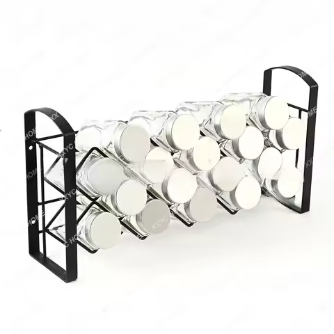 4-Layer Spice Rack Kitchen Storage Rack Spice Jar Storage Organizer