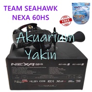 4077 TEAM SEAHAWK NEXA 60HS WITH SPIN FSV VERTICAL SPOOL 60HSL BC BAITCASTING FISHING REEL