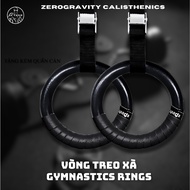 Set of 2 Gymnastic Rings Support Dip Skill With Calisthenics Single Gym Bars High Quality ABS - ZG C